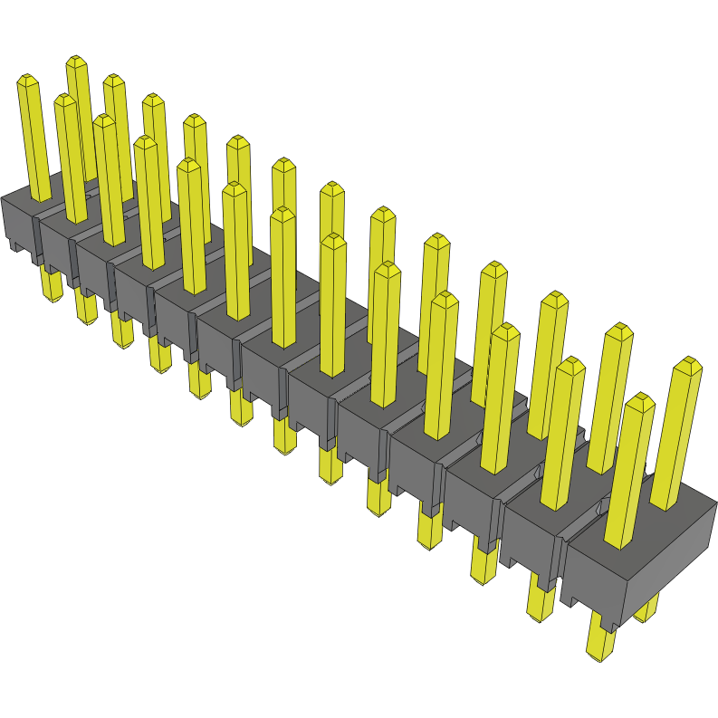 Samtec-TSW-113-23-S-D 连接器插头及 PCB 插座 Conn Unshrouded Header HDR 26 POS 2.54mm Solder ST Top Entry Thru-Hole Bulk