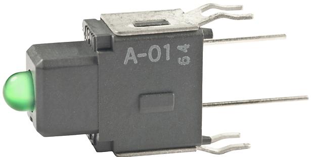 NKK Switches-A01BF Switch Indicators Switch Indicators 2.2VDC 20mA LED PC Pins PC Mount with Bracket