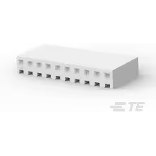 TE Connectivity-1-640251-0 Einzeladersteckverbinder, Gehäuse Conn Housing RCP 10 POS 3.96mm Crimp ST Cable Mount Natural Package