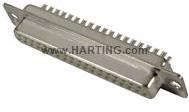 HARTING-09670154716 Steckverbinder, D-Sub Conn D-Sub SKT 15 POS 1.37mm Wire Wrap ST Thru-Hole 15 Terminal 1 Port