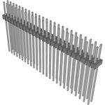 Conn Unshrouded Header HDR 50 POS 2.54mm Solder ST Top Entry Thru-Hole Bulk