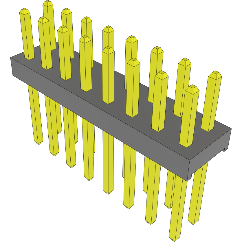 Samtec-MTMM-108-07-S-D-145 Cabezales del conector y receptáculos PCB Conn Unshrouded Header HDR 16 POS 2mm Solder ST Top Entry Thru-Hole Bulk