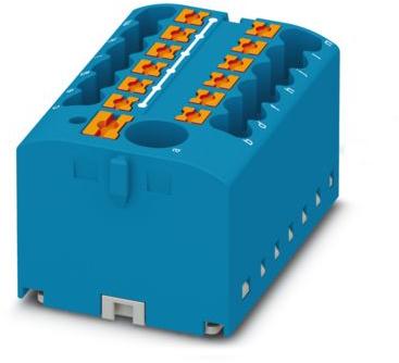 PHOENIX CONTACT-3273484 Bloques terminales del conector Conn Distribution Terminal Block 13 POS Push-In Spring Adhesive/DIN Rail 24A