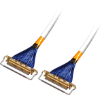 Cable Assembly UL10231 0.3m 40AWG MCX to MCX 30 to 30 POS M-F