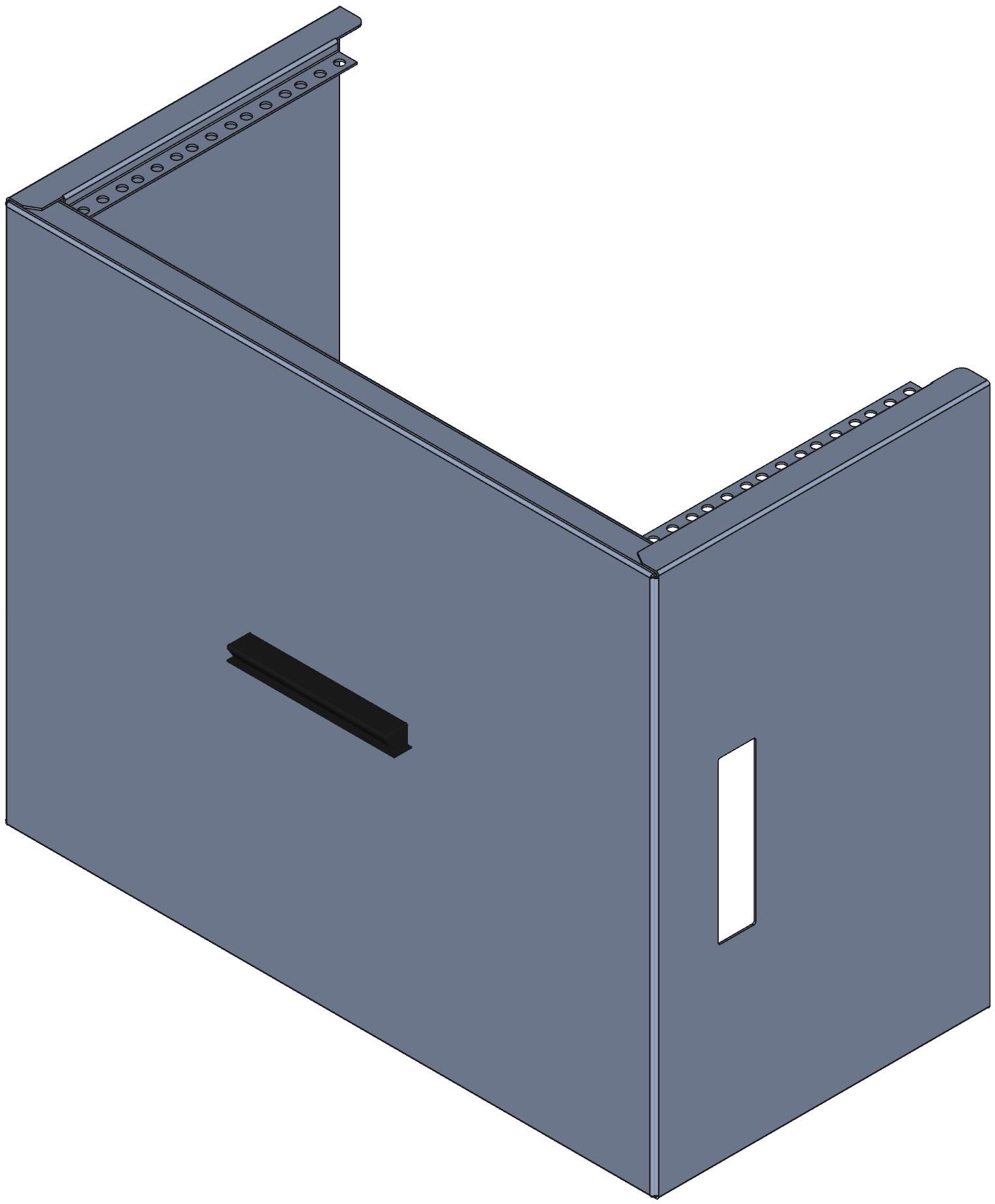 Hammond Manufacturing-RCBS1900817BK1 Cajas, compartimentos y anaqueles Black Steel Rack Mount Cabinet