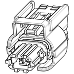 2 Way Female APEX Sensomate 2.8 Connector Black