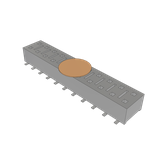 Conn Socket Strip SKT 22 POS 2.54mm Solder ST Top Entry SMD Tube