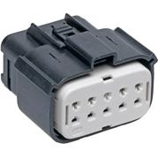 Molex-194180025 Carcaza de cables discretos de conector Conn Housing RCP 10 POS 5.84mm Crimp ST Cable Mount Black MX150L™ Bag