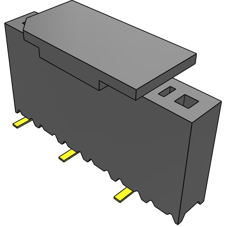 Samtec-SSM-106-F-SV-P-TR Steckverbinderleisten und Leiterplattenbuchsen Conn Socket Strip SKT 6 POS 2.54mm Solder ST Top Entry SMD T/R