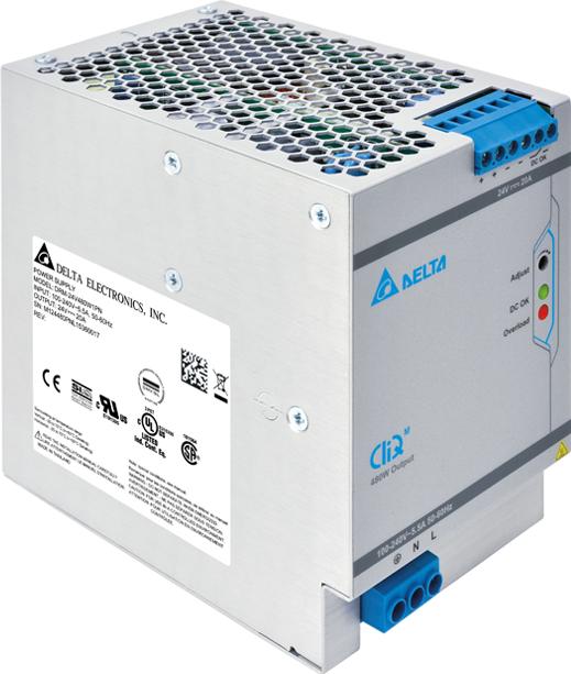 Delta Electronics-DRM-24V480W1PN AC to DC Power Supplies AC/DC Power Supply Single-OUT 24V 20A 480W 9-Pin Carton