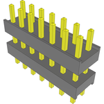 Conn Board Stacker HDR 14 POS 2.54mm Solder ST Top Entry Thru-Hole Bulk