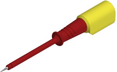 SKS Kontakttechnik-PRUEF 2 S RED Apparecchiature per il test elettronico dei connettori Contact-Protected Test Probe With Elastic