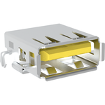 Amphenol Communications Solutions-GSB12624EA1EU Connector USB Conn USB Type A RCP 4 POS 2mm/2.5mm Solder RA Thru-Hole 4 Terminal 1 Port T/R