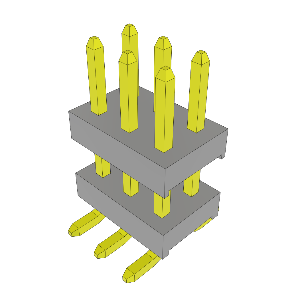 Samtec-TW-03-09-L-D-250-SM Steckverbinderleisten und Leiterplattenbuchsen Conn Board Stacker HDR 6 POS 2mm Solder ST Top Entry SMD Bulk