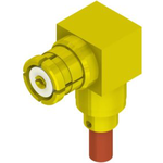 MMSP Female Right Angle to RG-178 and RG-196 Flex Cable