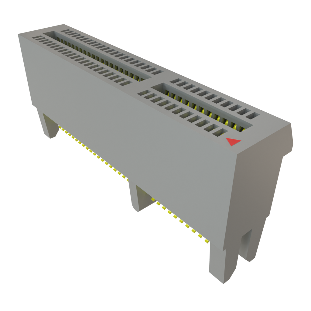 Samtec-PCIE-064-02-S-D-EMS2-BG Estremità scheda connettore Conn PCI Express Card Edge F 64 POS 1mm Solder ST Edge Mount Tube