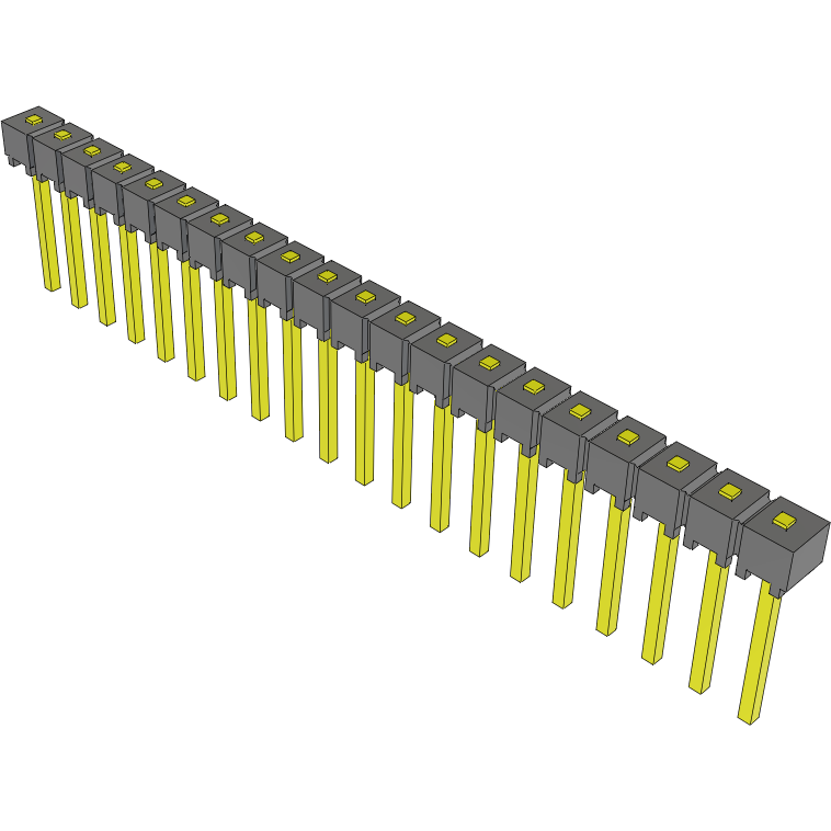 Samtec-MTSW-120-07-S-S-007 Piastre connettori e prese PCB Conn Unshrouded Header HDR 20 POS 2.54mm Solder ST Top Entry Thru-Hole Bulk
