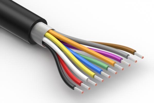 Tensility International-30-01195 Kabel, Mehrleiter Shielded Multi-Conductor Cable Spiral High Density Polyethylene 10Conductors 24AWG 6.2mm 150V Black Thermoplastic Polyurethane