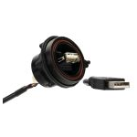 Cable Assembly USB 0.5m USB Type A to USB Type A 4 to 4 POS F-M 28AWG