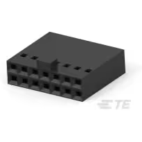 TE Connectivity-104483-9 Custodia filo connettore dedicato Conn Housing RCP 14 POS 2.54mm Crimp ST Cable Mount Black Package
