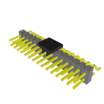 Conn Unshrouded Header HDR 30 POS 2.54mm Solder RA Side Entry SMD T/R