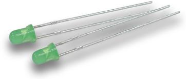 Kingbright America LLC-WP132XCGDK LED LED Uni-Color Green 574nm 2-Pin T-1 Bag/T/R