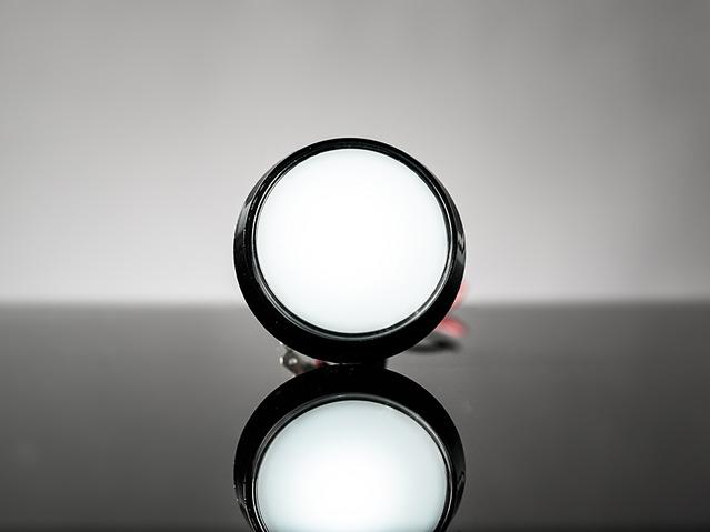 Adafruit Industries-1192 Bouton commutateur poussoir Switch Push Button OFF Mom SPST Round Button Momentary Panel Mount Quick Connect