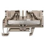 Conn Feed-Through Terminal Block 2 POS Tension Clamp ST T DIN Rail 44A