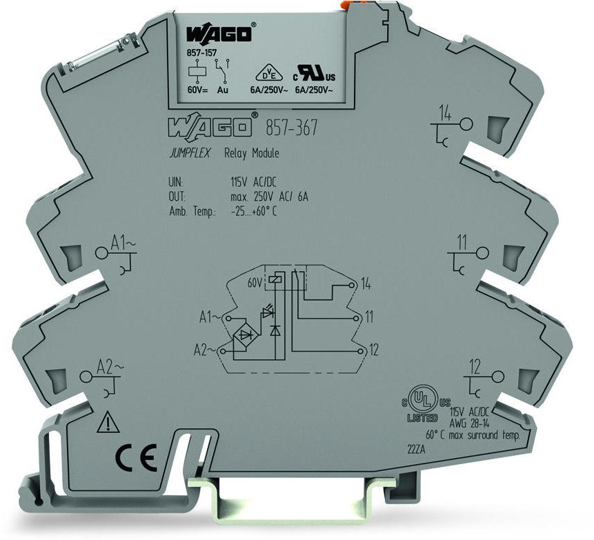 WAGO-857-367 Relay Sockets Relay Socket With Miniature Switching
