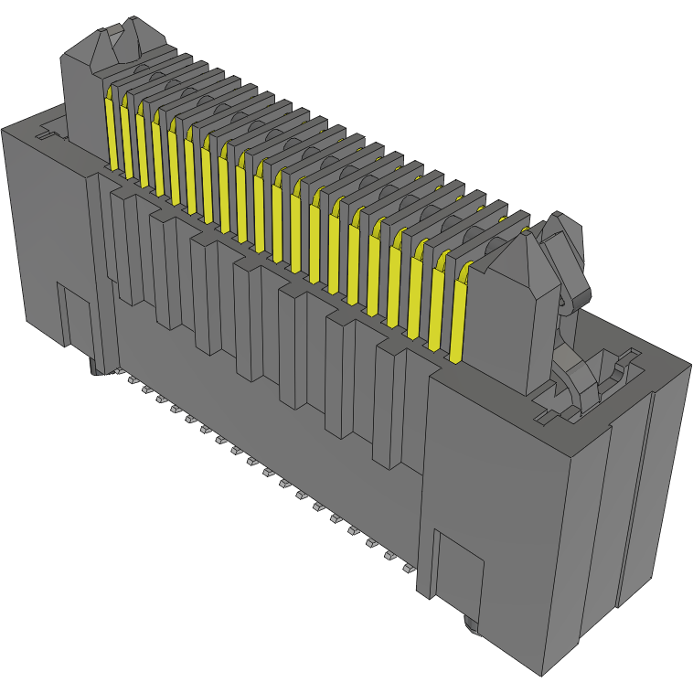 Samtec-ERM8-020-09.0-L-DV-L-TR Cabezales del conector y receptáculos PCB Conn High Speed Terminal Strip HDR 40 POS 0.8mm Solder ST Top Entry SMD Edge Rate® T/R