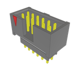 Conn Elevated Shrouded Header HDR 12 POS 2.54mm Solder ST Top Entry Thru-Hole Bulk