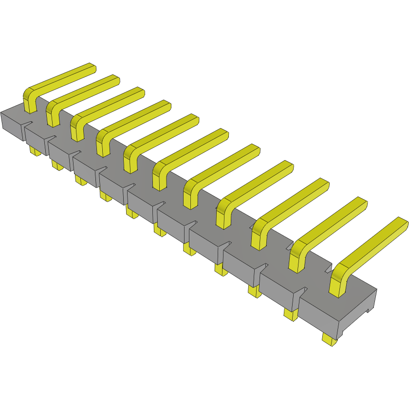 Samtec-HPM-11-02-T-S-RA Connector Headers and PCB Receptacles Conn Unshrouded Header HDR 11 POS 5.08mm Solder RA Side Entry Thru-Hole Bulk