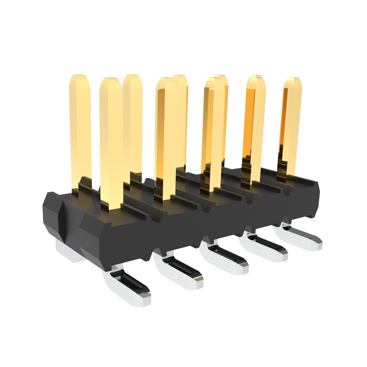 Amphenol Communications Solutions-57202-F52-05ALF Steckverbinderleisten und Leiterplattenbuchsen Minitek®, Board/Wire to Board Connectors, Unshrouded Headers - Surface Mount - Double row - 10 Positions - 2mm (0.079inch) - Vertical