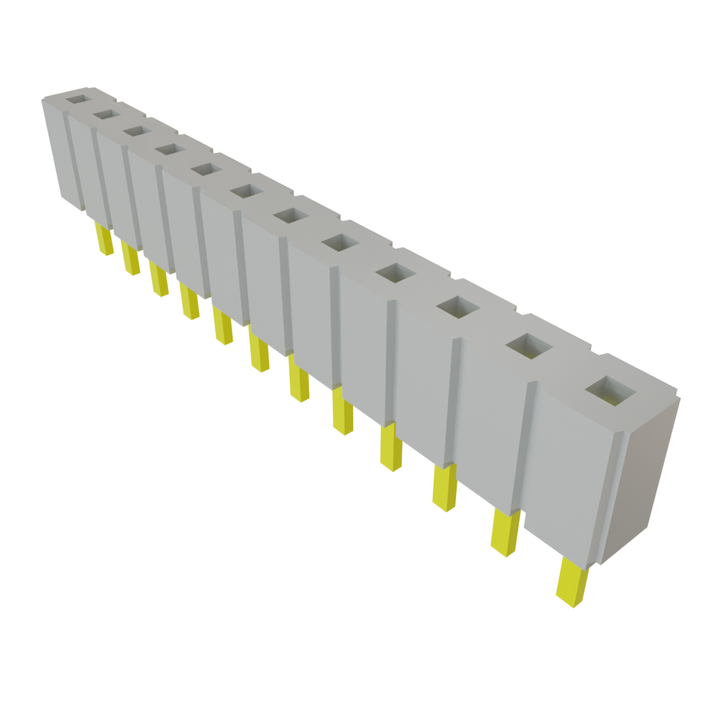 Samtec-SLW-112-01-T-S Steckverbinderleisten und Leiterplattenbuchsen Conn Socket Strip SKT 12 POS 2.54mm Solder ST Top Entry Thru-Hole Bulk
