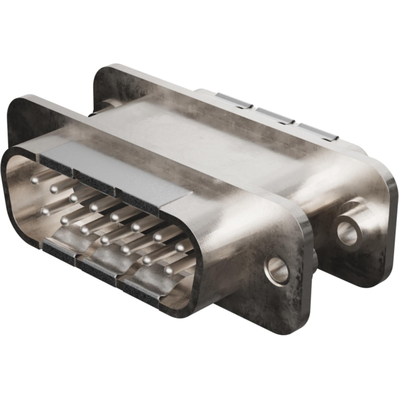 Molex-0732842051 Steckverbinder, D-Sub Conn D-Sub Adapter M/F 15/15 POS 1.38mm ST Panel Mount 1/1 Port Tray