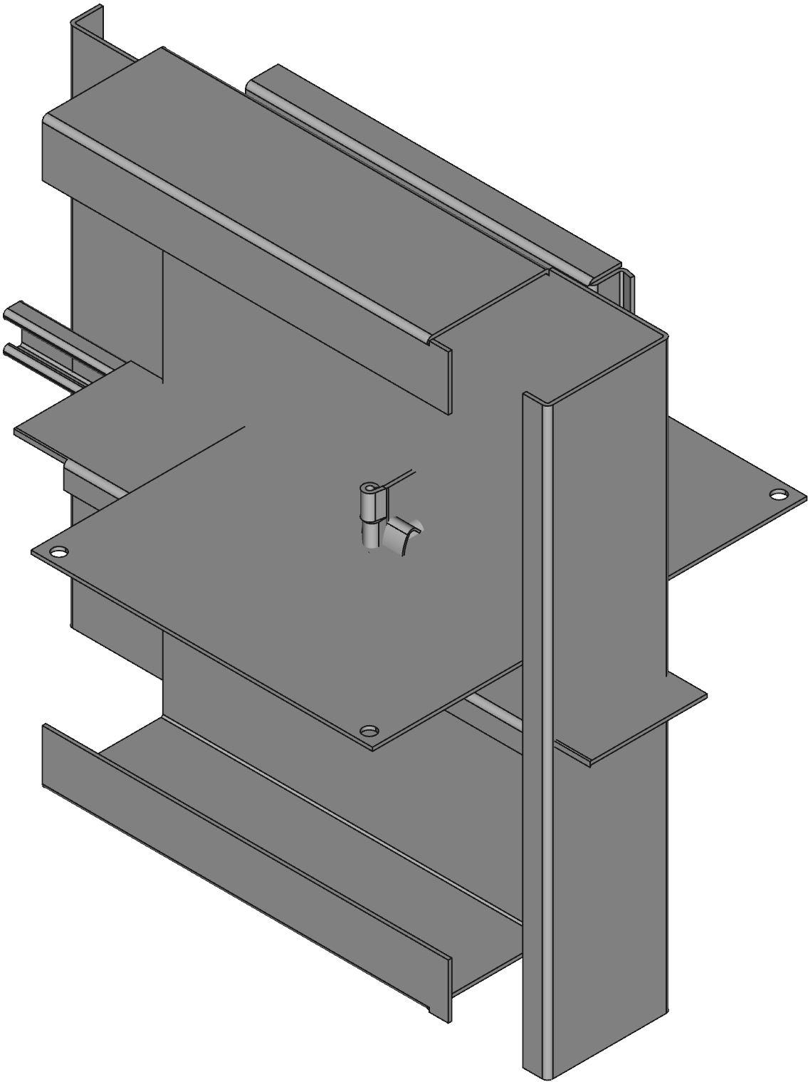 Hammond Manufacturing-1485BJ Verdrahtungskanäle Wireway Solid Wall Square Screw Steel Gray