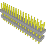 Conn Board Stacker HDR 34 POS 2mm Solder ST Top Entry Thru-Hole Bulk