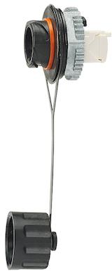 Panduit-IAEBH6X Raccordement téléphone et télécom Category 6A, RJ45, Unshielded, 8-Position, 8-Wire Black Industrial Bulkhead Connector With Protective Cover