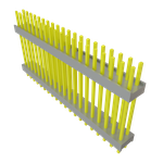 Conn Board Stacker HDR 40 POS 2.54mm Solder ST Top Entry Thru-Hole Bulk