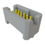 Conn Shrouded Header (4 Sides) HDR 12 POS 1.27mm Solder ST Top Entry Thru-Hole TIGER EYE™ Tube