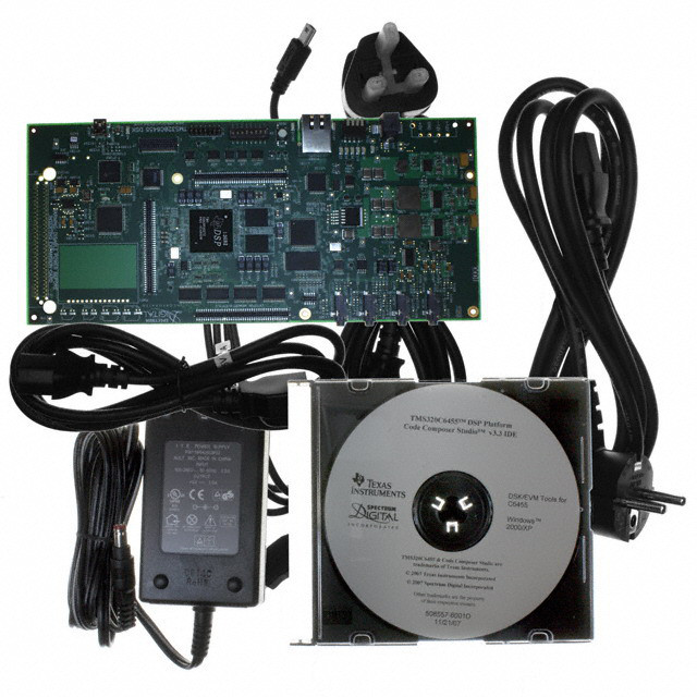 Texas Instruments-TMDSDSK6455 Embedded System Development Boards and Kits TMS320C6455 DSP Starter Kit 128MB RAM 8MB Flash Win 2000/Win XP