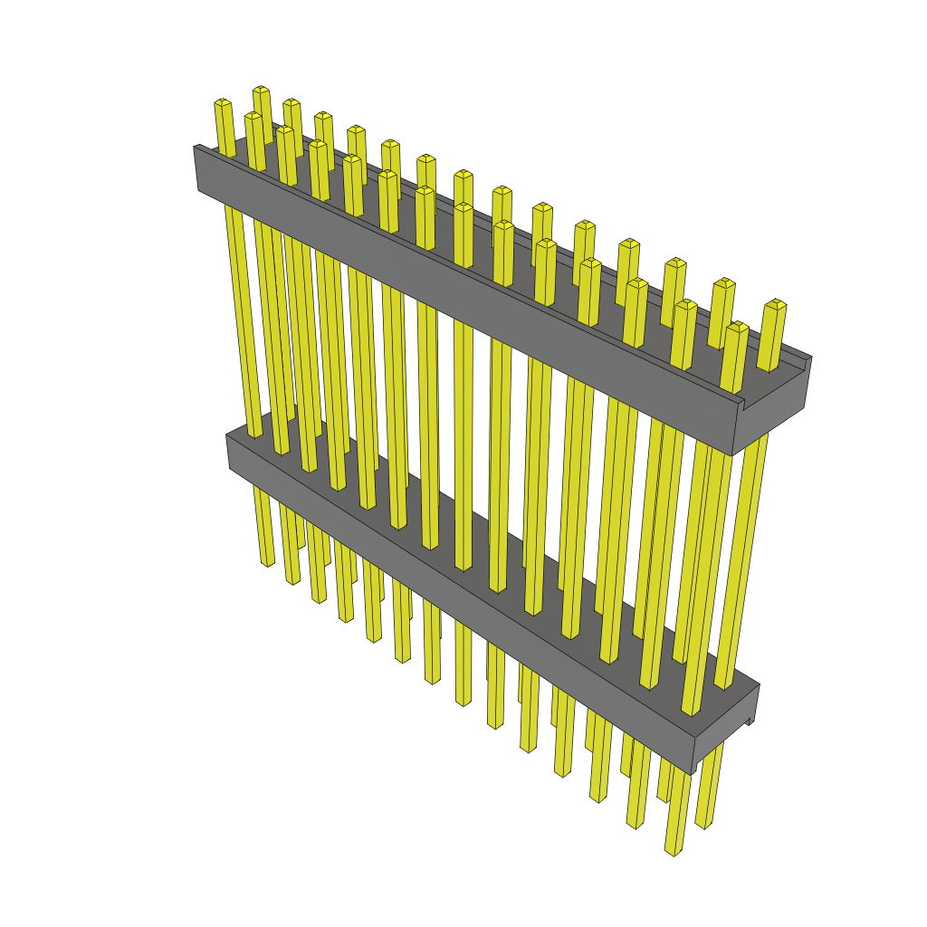 Samtec-ZW-14-13-G-D-828-300 Steckverbinderleisten und Leiterplattenbuchsen Conn Board Stacker HDR 28 POS 2.54mm Solder ST Top Entry Thru-Hole Bulk