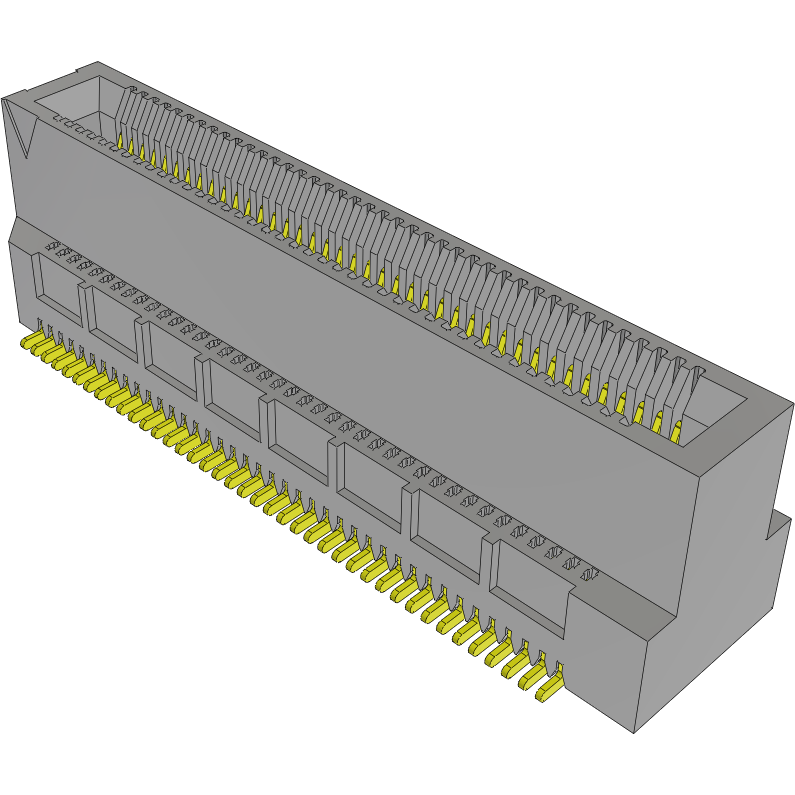 Samtec-MEC6-140-02-S-DV-A-TR Raccordement de bord de carte Conn Card Edge SKT 80 POS 0.635mm Solder ST SMD T/R