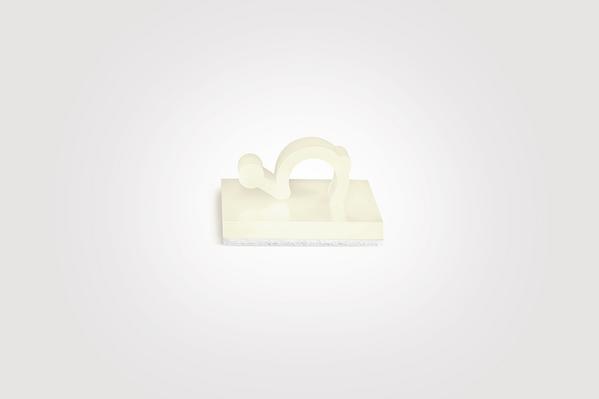 HellermannTyton-151-13019 null Cable Management, Clip Polyamide 6/6 Natural Adhesive 6mm