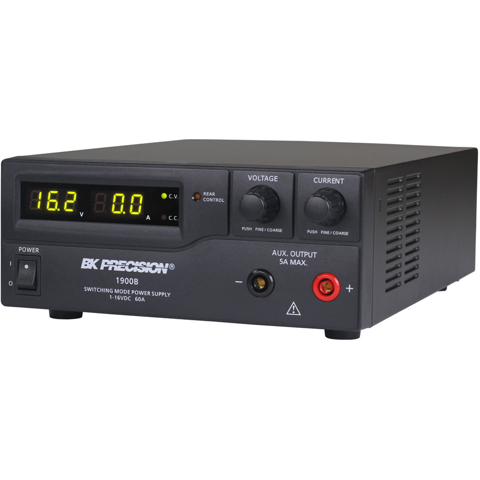 B&K Precision-1900B Bench Power Supplies 1-16V, 60A Switching DC Power Supply, 110V AC version
