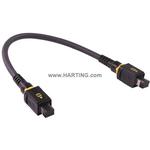 Cable Assembly Round Copper Cable 1.5m 26AWG Interface Connector to Interface Connector 20 to 20 POS M-M