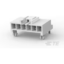 TE Connectivity-178499-1 Connector Headers and PCB Receptacles Conn Shrouded Header (4 Sides) HDR 6Power POS 3.96mm Solder RA Side Entry Thru-Hole Bag