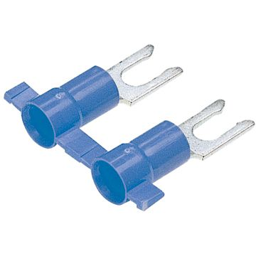 Panduit-PV14-6LFB-3K Connector Terminals Fork Terminal 14-16AWG Copper Blue 21.59mm Tin T/R