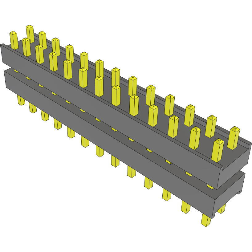 Samtec-DW-13-07-T-D-250 Connector Headers and PCB Receptacles Conn Board Stacker HDR 26 POS 2.54mm Solder ST Top Entry Thru-Hole Bulk