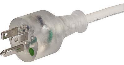 SCHURTER-6051.2121 Cable Assembly AC Power Cable Assembly 3m IEC 60320/C13 to NEMA 5-15P 3 to 3 POS F-M 16AWG